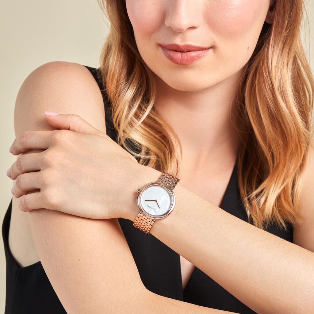 Montre Calvin Klein Twisted Bezel Blanc - Montres Femme | Histoire d’Or
