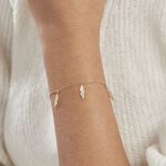 Bracelet Indian Nature Feuilles Or Jaune - Bracelets Femme | Histoire d&rsquo;Or