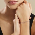 Bracelet Cameo Maille Alternee 1/3 Or Blanc - Bracelets cha&icirc;ne Femme | Histoire d&rsquo;Or