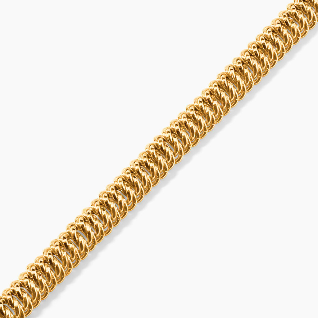 Bracelet Jimmy Maille Americaine Or Jaune - Bracelets cha&icirc;ne Femme | Histoire d&rsquo;Or