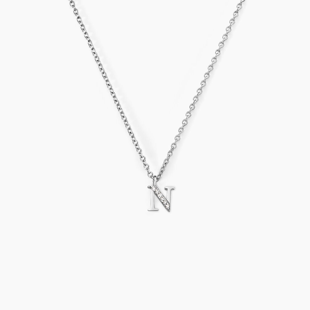 Collier Neruda Argent Blanc Oxyde De Zirconium - Colliers fantaisie Femme | Histoire d&rsquo;Or