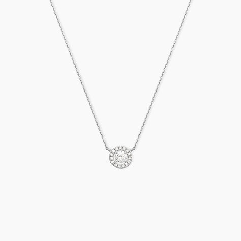 Collier Or Blanc Cadence Diamants - Colliers Femme | Histoire d’Or