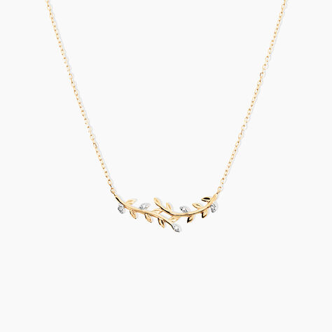 Collier Emelyne Or Jaune Diamant - Colliers Femme | Histoire d&rsquo;Or