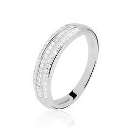 Bague Nataelle Argent Blanc Oxyde De Zirconium - Bagues avec pierre Femme | Histoire d’Or
