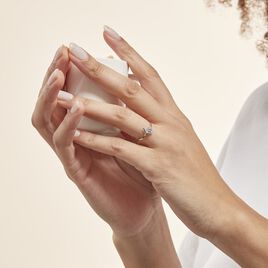 Bague Valeriana Or Blanc Oxyde De Zirconium - Bagues solitaires Femme | Histoire d’Or