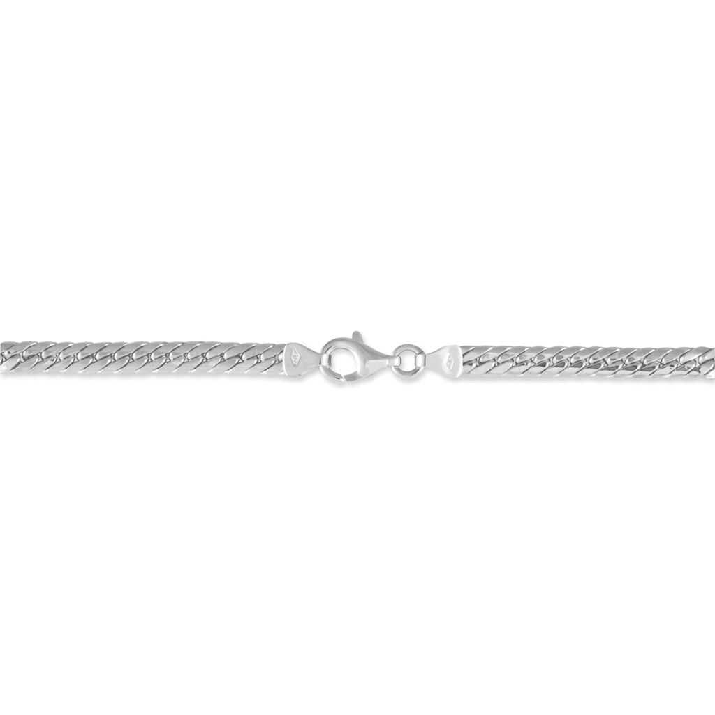 Bracelet Izel Maille Anglaise Or Blanc - Bracelets chaîne Femme | Histoire d’Or