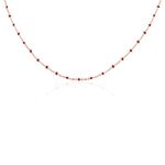 Collier Argent Rose Polka - Colliers fantaisie Femme | Histoire d&rsquo;Or