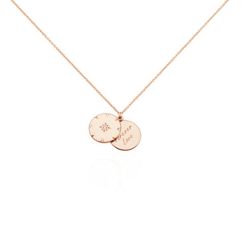 Collier Erinna Argent Rose Oxyde De Zirconium - Colliers fantaisie Femme | Histoire d&rsquo;Or