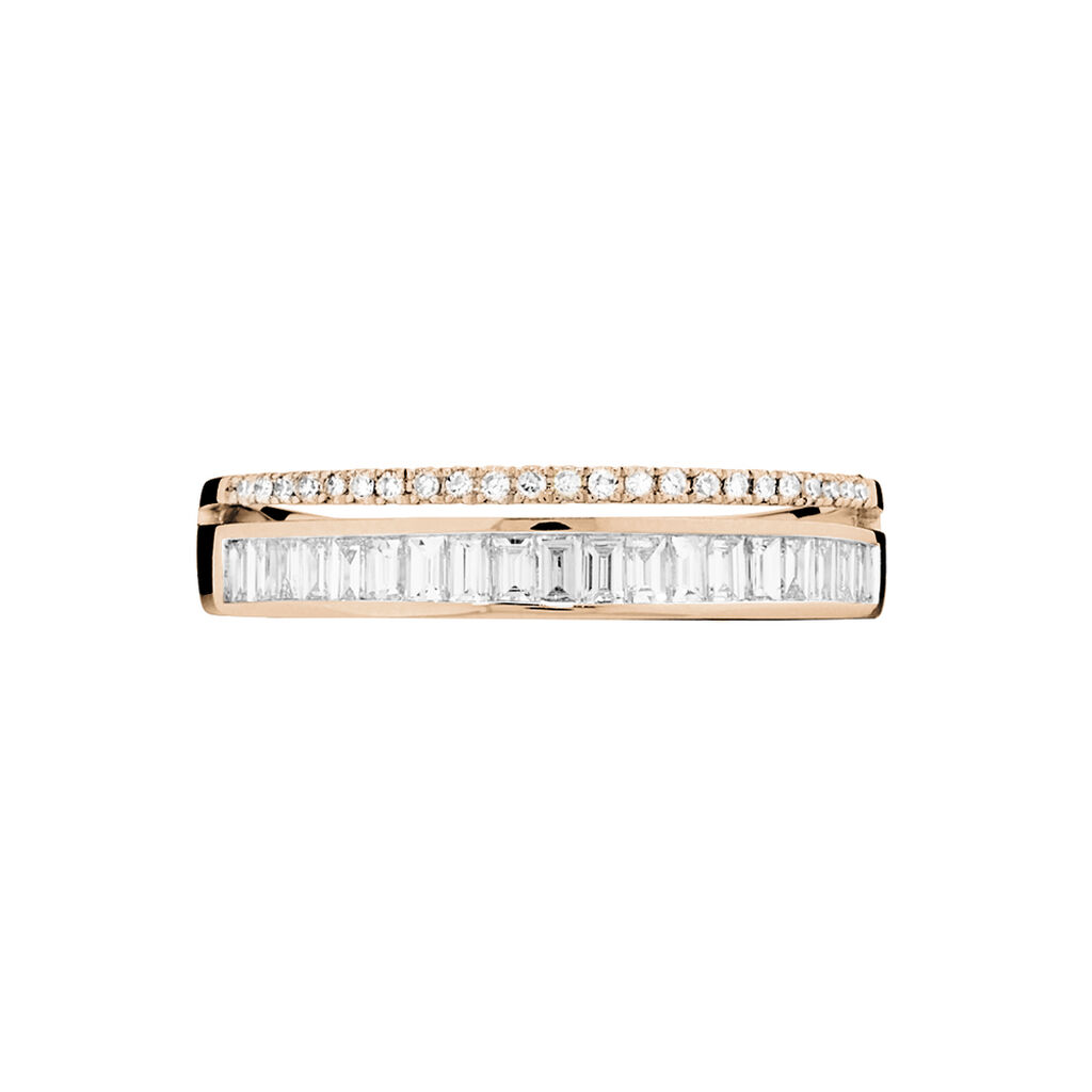 Bague Constance Or Rose Diamant - Bagues avec pierre Femme | Histoire d’Or