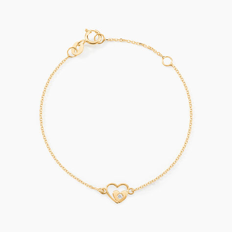 Bracelet Terentille Coeur Or Jaune Oxyde De Zirconium - Bracelets Enfant | Histoire d&rsquo;Or