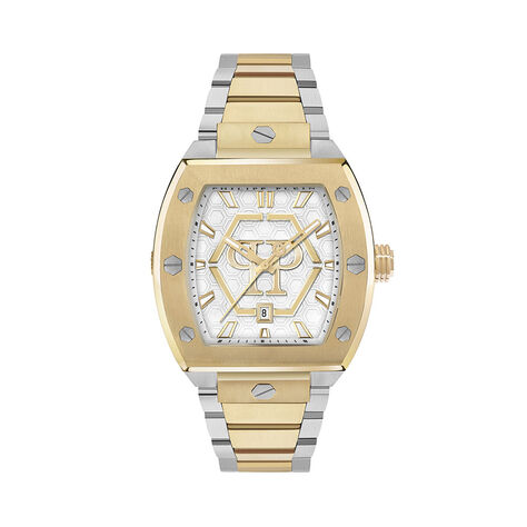 Montre Philipp Plein Hexagon Phantom Argent&eacute; - Montres Homme | Histoire d&rsquo;Or
