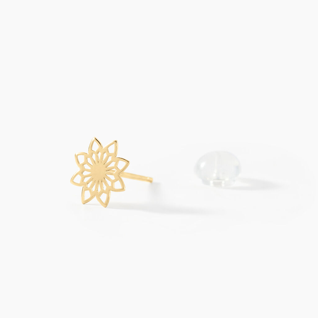 Boucles D'oreilles Puces Albiorica Or Jaune - Clous d'oreilles Femme | Histoire d’Or