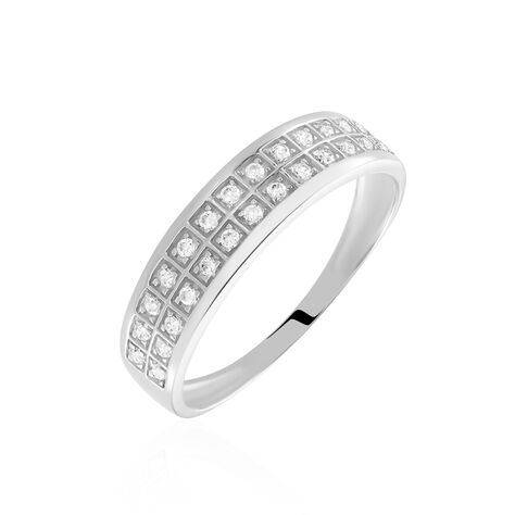 Bague Morjana Or Blanc Oxyde De Zirconium - Bagues avec pierre Femme | Histoire d’Or