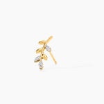 Boucles D'oreilles Puces Palmiro Or Jaune Diamant - Clous d'oreilles Femme | Histoire d&rsquo;Or