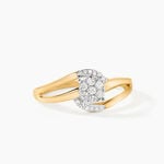 Bague Melinia Or Jaune Diamant - Bagues avec pierre Femme | Histoire d&rsquo;Or