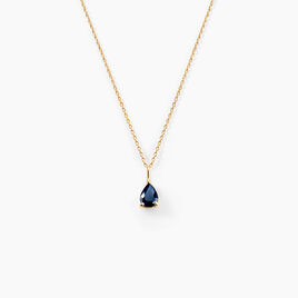 Collier Goutte Or Jaune Saphir - Colliers Femme | Histoire d’Or