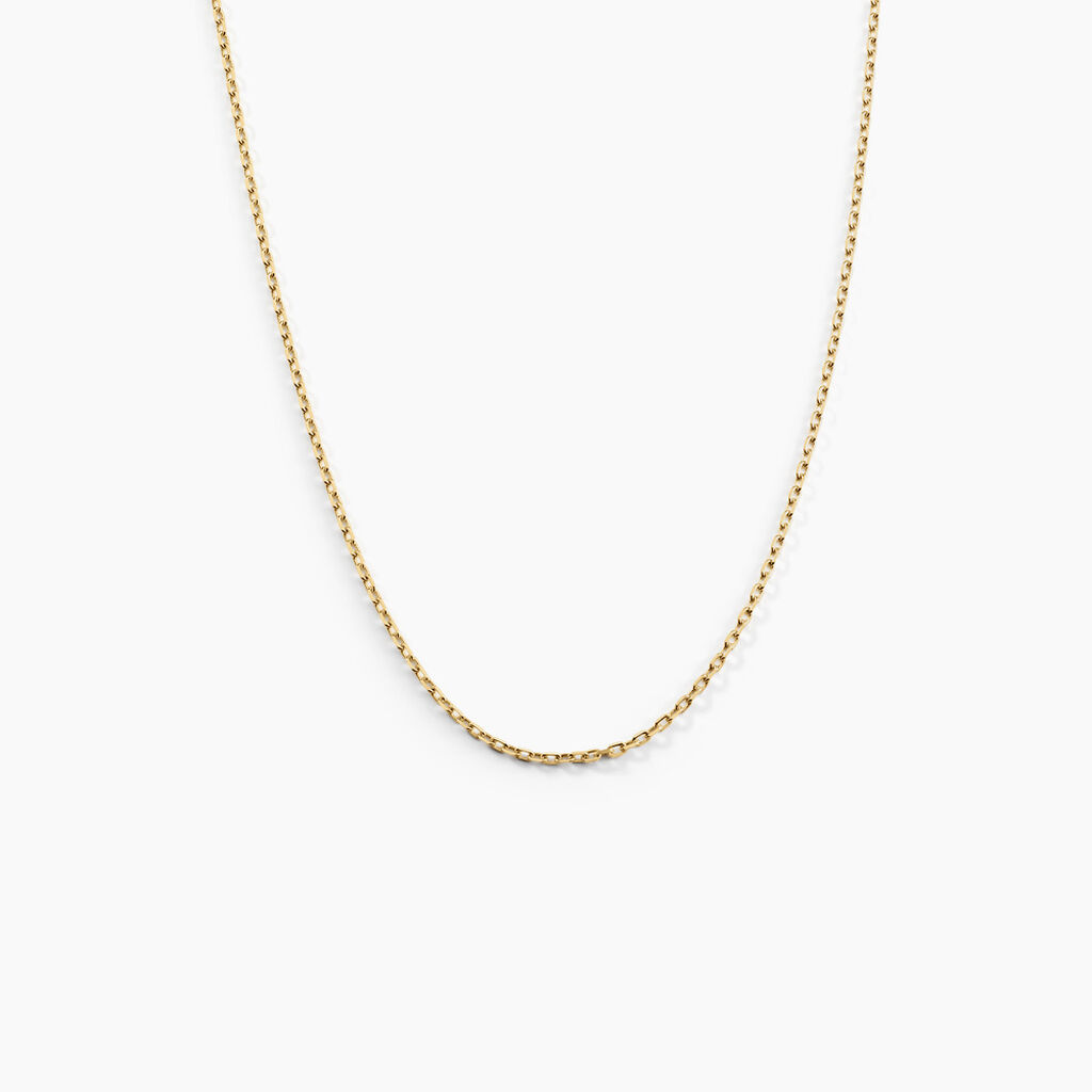 Cha&icirc;ne Igoa Maille For&ccedil;at Diamantee Or Jaune - Chaines Femme | Histoire d&rsquo;Or