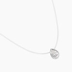 Collier Nylon Argent Blanc Oxyde - Colliers fantaisie Femme | Histoire d&rsquo;Or