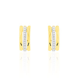 Boucles D'oreilles Pendantes Allyson Or Jaune Oxyde De Zirconium - Boucles d'oreilles pendantes Femme | Histoire d’Or
