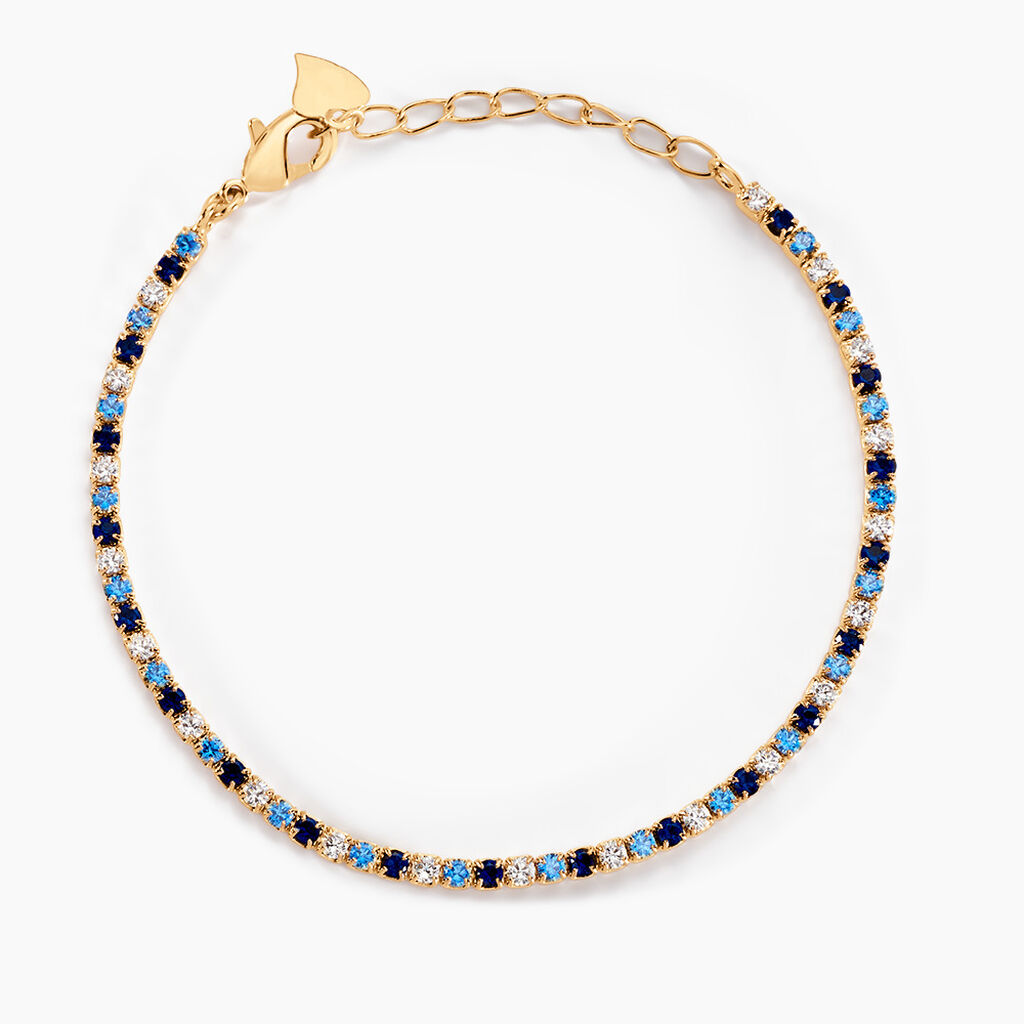 Bracelet Zoelia Plaqué Or Jaune Pierres De Synthèse