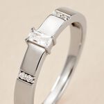 Bague Frey Argent Blanc Oxyde De Zirconium - Bagues solitaires Femme | Histoire d&rsquo;Or
