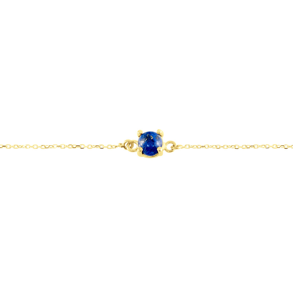 Bracelet Campsis Or Jaune Lapis Lazuli - Bracelets Femme | Histoire d’Or