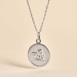 Medaille Or Blanc Hannae - Pendentifs Bapt&ecirc;me Famille | Histoire d&rsquo;Or