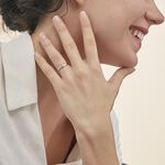 Bague Galya Or Blanc Diamant - Bagues avec pierre Femme | Histoire d&rsquo;Or