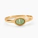 Bague Memory Plaqu&eacute; Or Jaune Aventurine - Bagues solitaires Femme | Histoire d&rsquo;Or