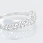 Bague Aglae Or Blanc Oxyde De Zirconium - Bagues avec pierre Femme | Histoire d&rsquo;Or