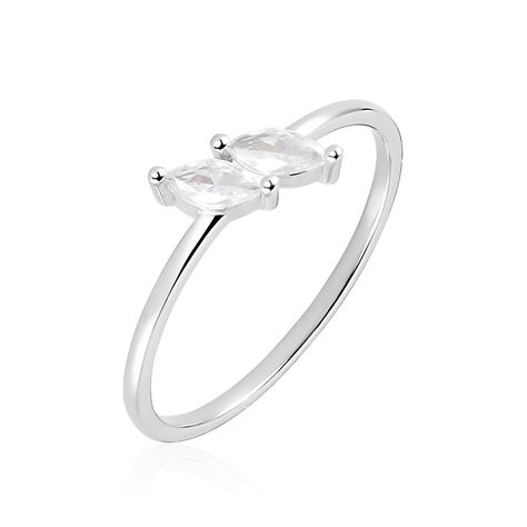 Bague Winter Sweetness Argent Blanc Oxyde De Zirconium - Bagues avec pierre Femme | Histoire d&rsquo;Or