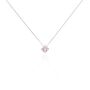 Collier Rio Santa Teresa Argent Blanc Oxyde De Zirconium Rose