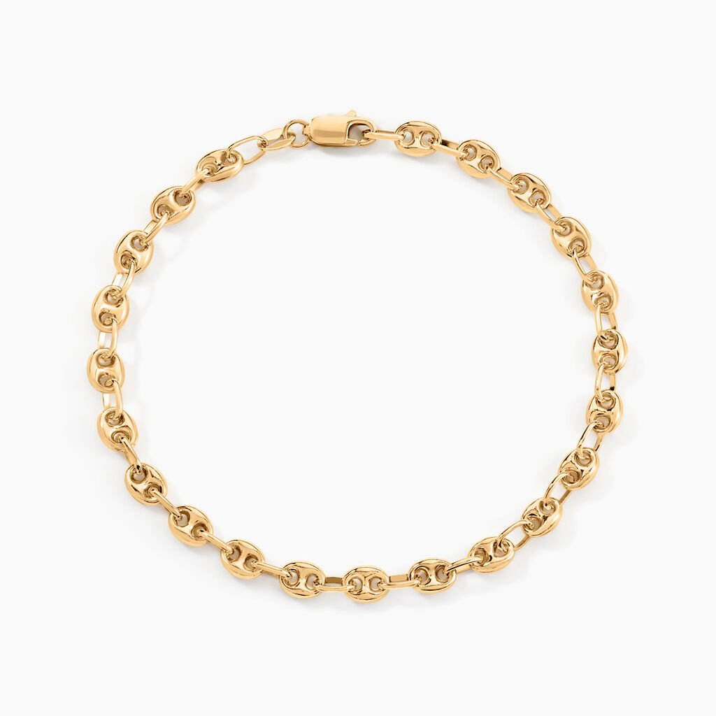 Bracelet Maille Dami Or Jaune - Bracelets cha&icirc;ne Homme | Histoire d&rsquo;Or