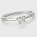 Bague Solitaire Or Blanc Aphrodite Diamant - Bagues solitaires Femme | Histoire d’Or