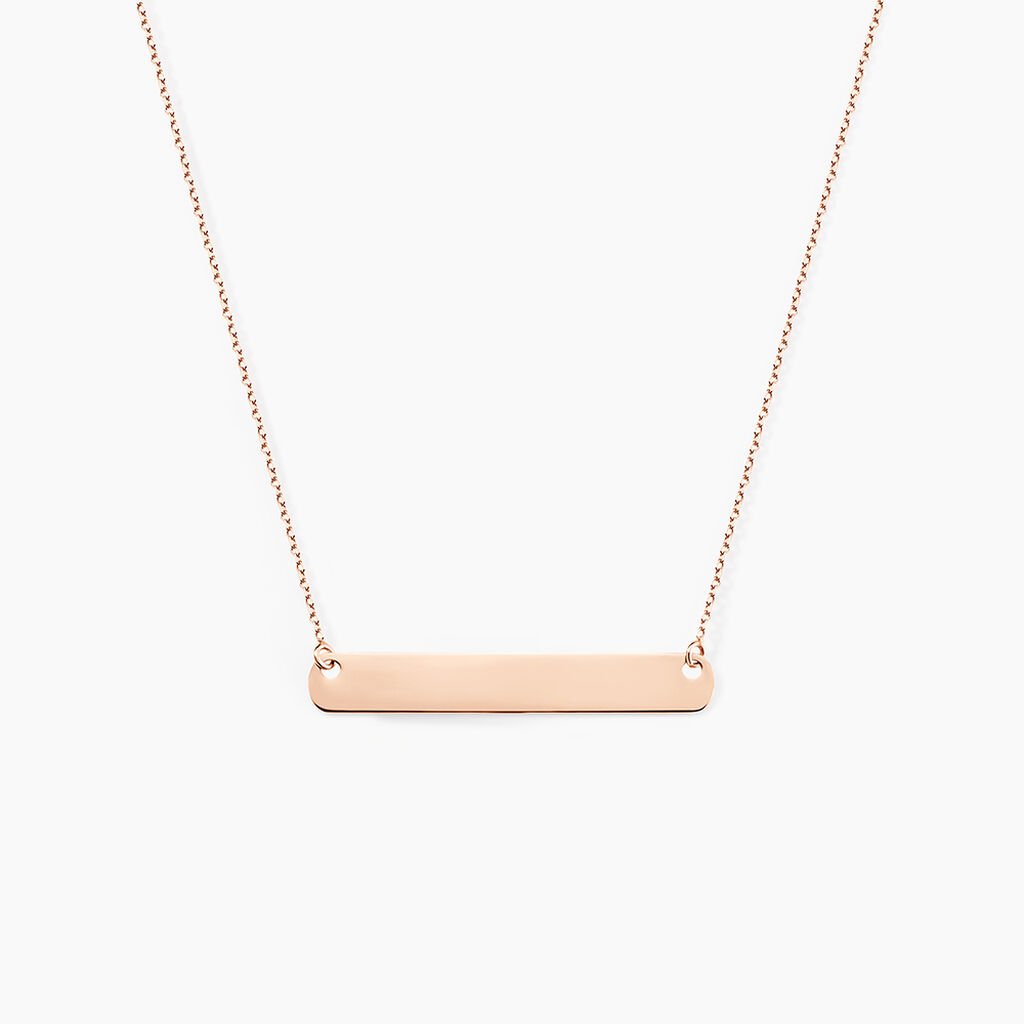 Collier Beavis Or Rose - Colliers Naissance Femme | Histoire d&rsquo;Or