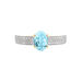 Bague Solitaire Crista Or Jaune Topaze Et Oxyde - Bagues solitaires Femme | Histoire d’Or