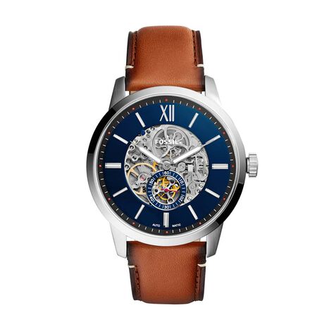 Montre Fossil Townsman Auto Bleu - Montres Homme | Histoire d&rsquo;Or