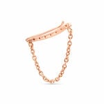 Bijou D'oreille Unitaire Klava Argent Rose Oxyde De Zirconium - Piercings d'oreilles Femme | Histoire d&rsquo;Or