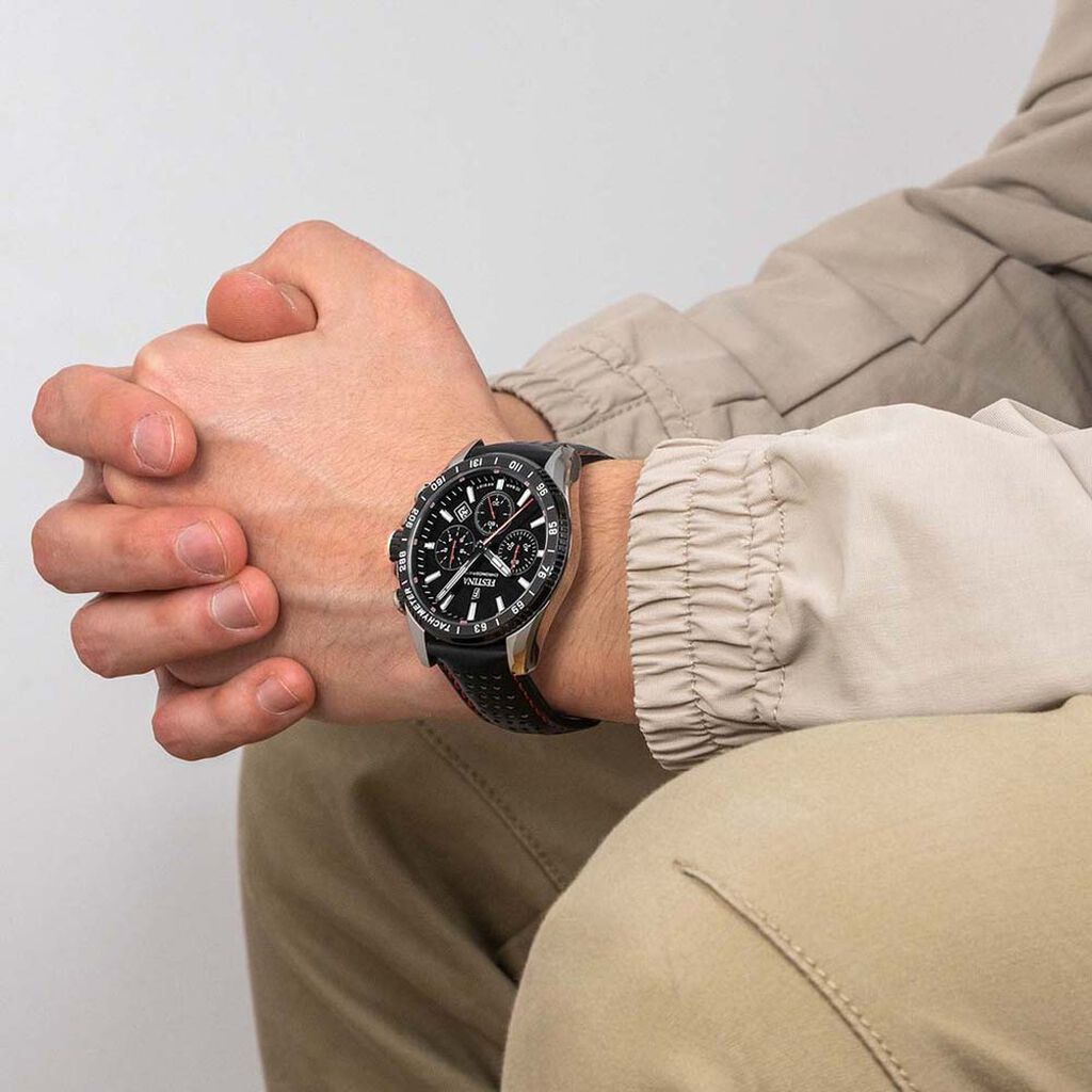 Montre Festina Timeless Chronograph Noir - Montres Homme | Histoire d’Or