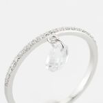 Bague Aodh Argent Blanc Oxyde De Zirconium - Bagues solitaires Femme | Histoire d&rsquo;Or