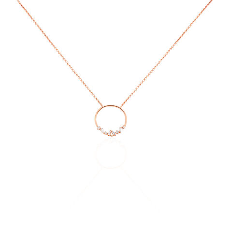 Collier Celene Argent Rose Oxyde De Zirconium - Colliers fantaisie Femme | Histoire d’Or