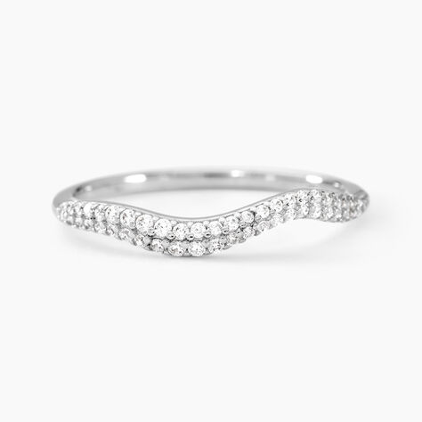 Bague Nandie Argent Blanc Oxyde De Zirconium - Bagues avec pierre Femme | Histoire d’Or