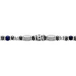 Bracelet Cliff Acier Gris Agate H&eacute;matite Oxyde De Zirconium - Bracelets Homme | Histoire d&rsquo;Or