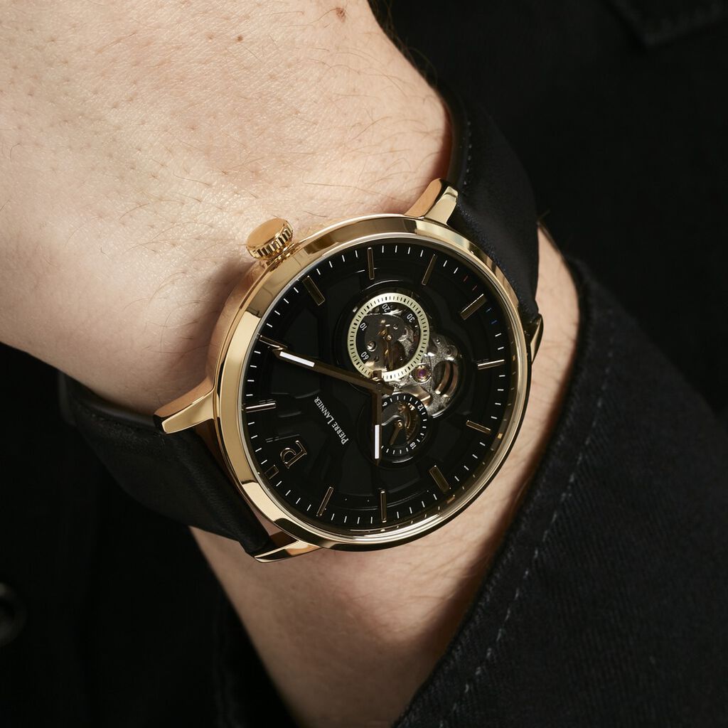 Montre Pierre Lannier Trio Noir - Montres Homme | Histoire d’Or
