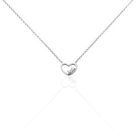 Collier Argent Shelan Oxydes De Zirconium - Colliers Coeur Femme | Histoire d’Or