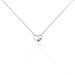Collier Argent Shelan Oxydes De Zirconium - Colliers Coeur Femme | Histoire d’Or