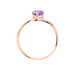 Bague Eva Or Rose Amethyste Et Diamant - Bagues solitaires Femme | Histoire d’Or