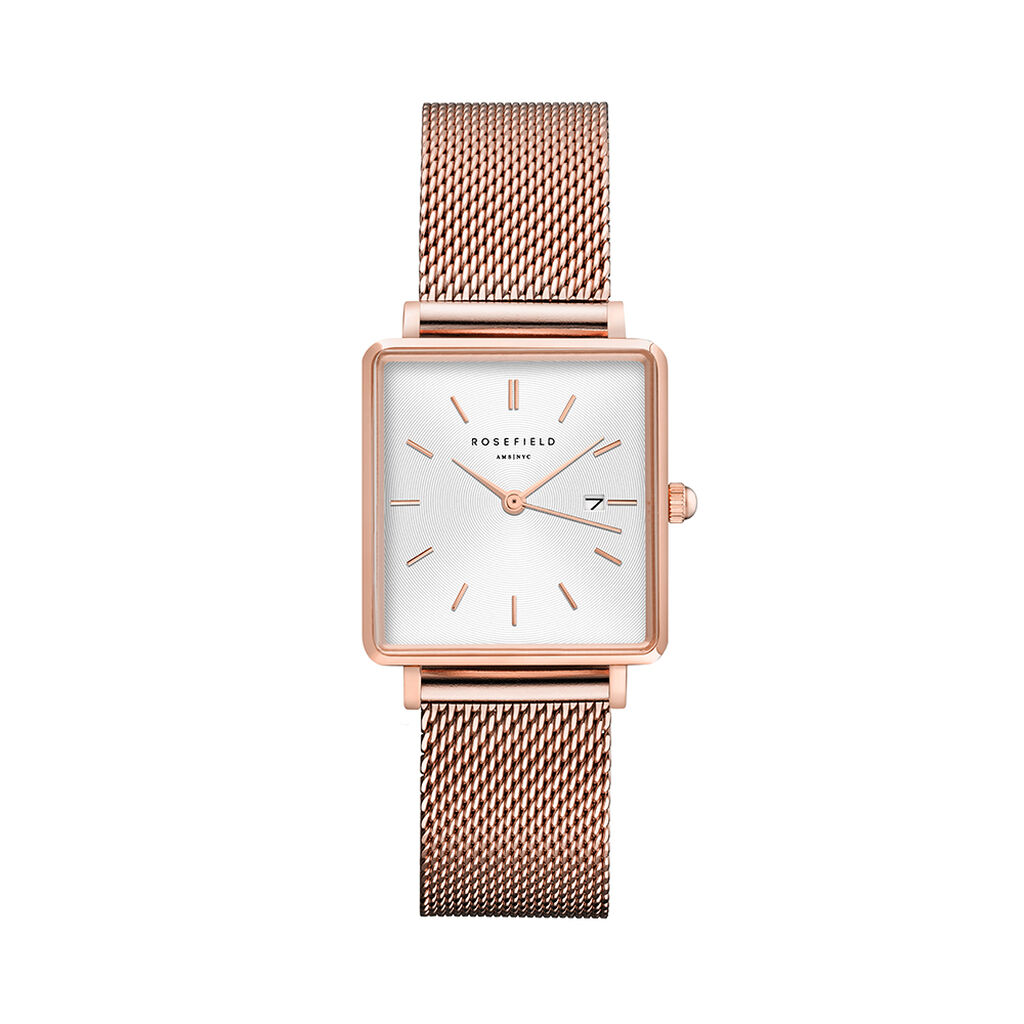 Montre Rosefield The Boxy Blanc - Montres Femme | Histoire d’Or