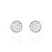 Boucles D'oreilles Puces Yesim Argent Blanc Oxyde De Zirconium - Boucles d'oreilles fantaisie Femme | Histoire d’Or