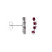 Boucles D'oreilles Puces Karrie Argent Blanc Oxyde De Zirconium - Boucles d'oreilles fantaisie Femme | Histoire d’Or
